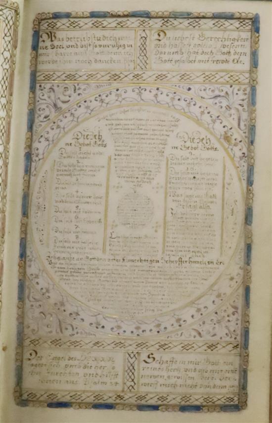 Johannes Kirchring the Younger. Psalter in the German translation of Martin Luther. A calligraphic manuscript on vellum and paper